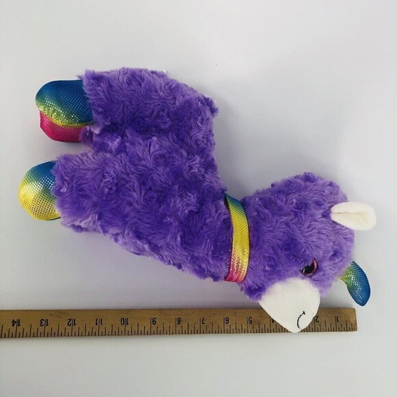 Good Stuff Llama Plush Toy 14 inches Super Soft Purple Rainbow Collar 0+ Years - Picture 8 of 9